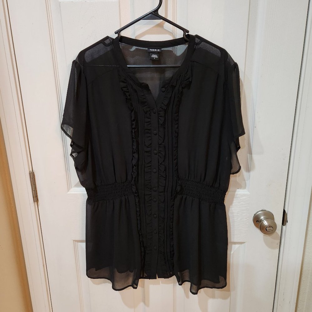 Torrid Black Blouse